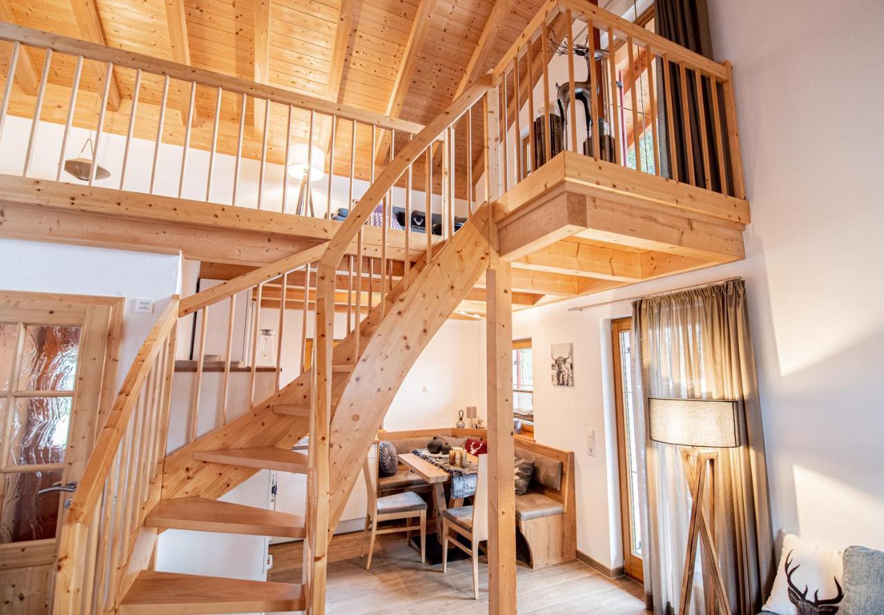 Hirsch Chalet #Sauna Lechbruck Exterior photo
